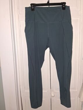 Apana Teal High-Waist Performance Leggings